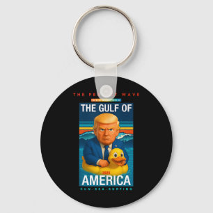 Porte-clés Trump Coloré Drôle Dans Le Golfe Des États-Unis Am