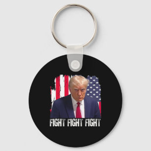 Porte-clés Trump Combat Combat Combat Drapeau Américain Donal