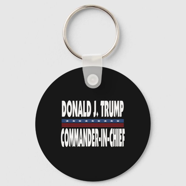 Porte-clés Trump commandant en chef présidentiel républicain  (Recto)