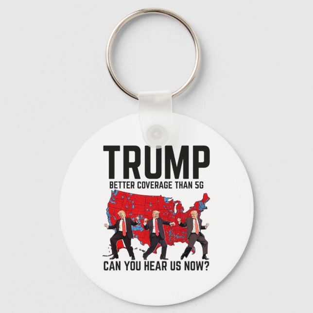 Porte-clés Trump Dance Meilleure Couverture Que 5g Pouvez-Vou (Recto)