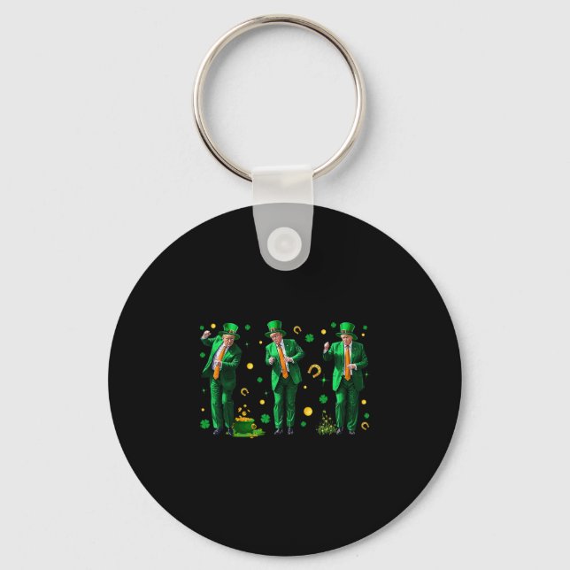 Porte-clés Trump dansant la Saint-Patrick  (Recto)