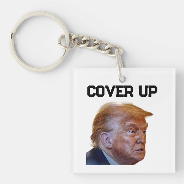 Porte-clés Trump dissimulation (Devant)