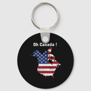Porte-clés Trump Dit Oh Canada Map America