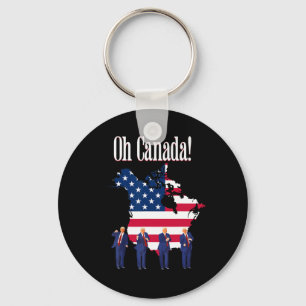 Porte-clés Trump Dit Oh Canada Map America