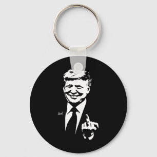 Porte-clés Trump Doigt D'honneur Drôle Trump 2025 Pochette