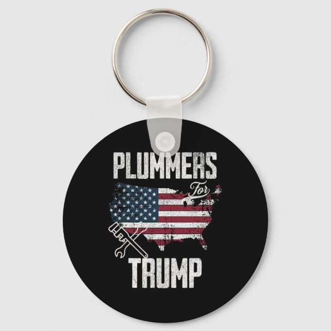 Porte-clés Trump Election Fun 45 47 Drapeau américain (Recto)