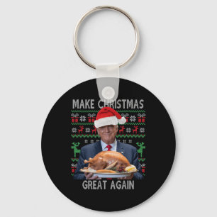Porte-clés Trump Election Joyeux Noël laid Père Noël