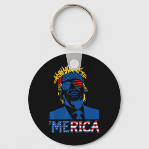 Porte-clés Trump est heureux 4 juillet Trump Dons du drapeau