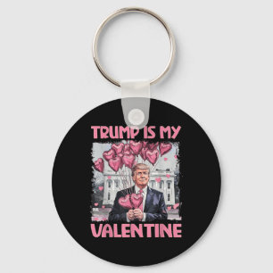 Porte-clés Trump est ma chemise Saint-Valentin Trump Saint-Va