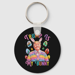 Porte-clés Trump Est Mon Lapin De Pâques Chasse Oeufs Faire P