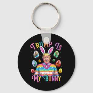 Porte-clés Trump Est Mon Lapin De Pâques Chasse Oeufs Faire P