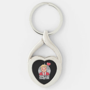 Porte-clés Trump est mon Valentin Rétro Saint-Valentin