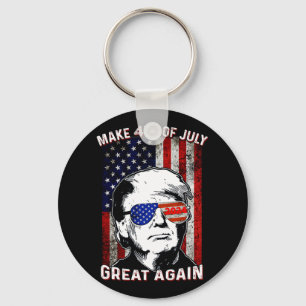 Porte-clés Trump et Trump 4 juillet à nouveau une grande puis
