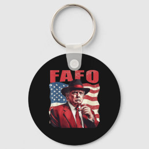 Porte-clés Trump Fafo Drôle Fafo Trump Drapeau américain