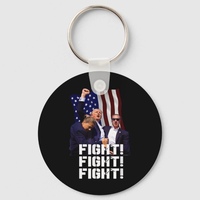 Porte-clés Trump Fight Fight Fight (Recto)