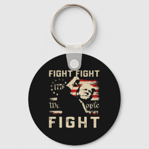 Porte-clés Trump Fight Fight Fight 1776 We The People Flag Tr