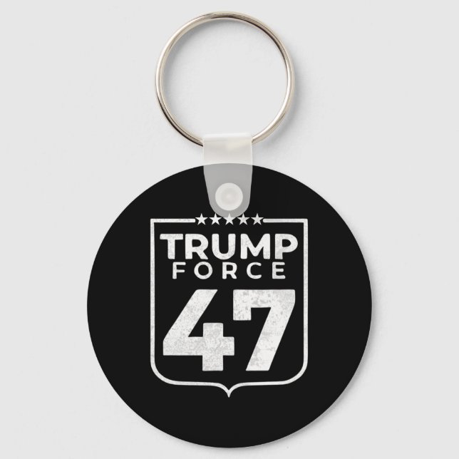 Porte-clés Trump Force 47 (Recto)