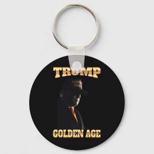 Porte-clés Trump Golden Age Silhouette Mega 45 47 Cravate d'o