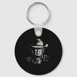Porte-clés Trump Head Cowboy Usa 2024 Vote Election Us Maga 1