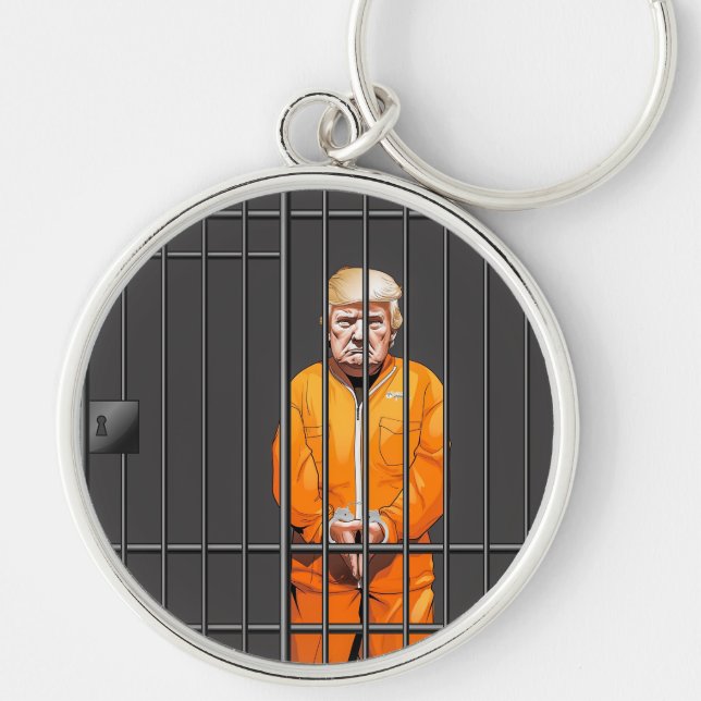 Porte-clés Trump in Jail Round Keychain (Devant)