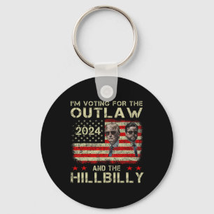 Porte-clés Trump, je vote pour le hors-la-loi et Hillbilly Tr