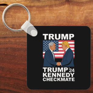 Porte-clés Trump Kennedy Échec et Mat 2024 Votez Trump Kenned