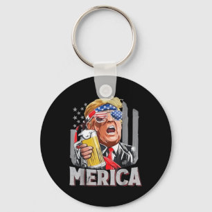 Porte-clés Trump Merica Rendre 4 juillet grand à nouveau les