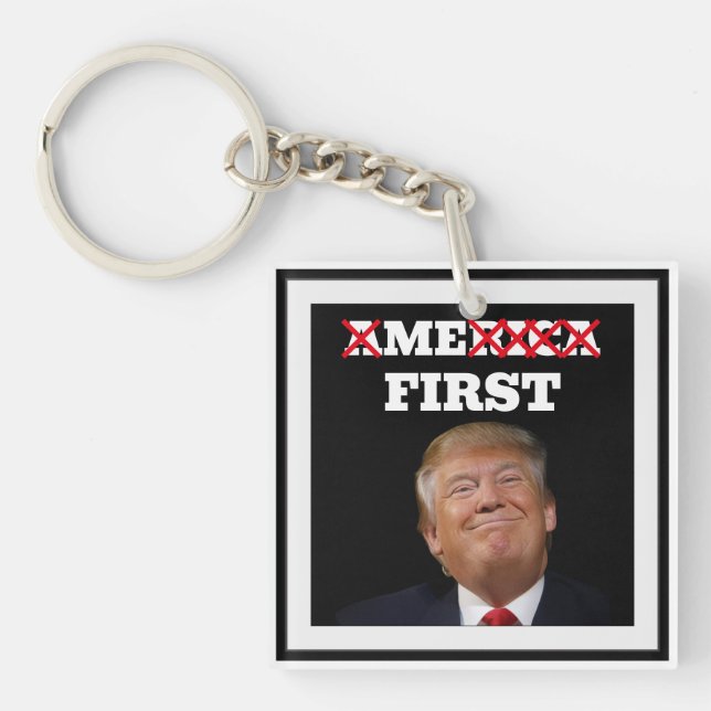 Porte-clés Trump (Moi d'abord) (Devant)