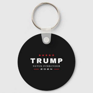Porte-clés Trump ne cédera jamais Maga Patriotic Tee 2024