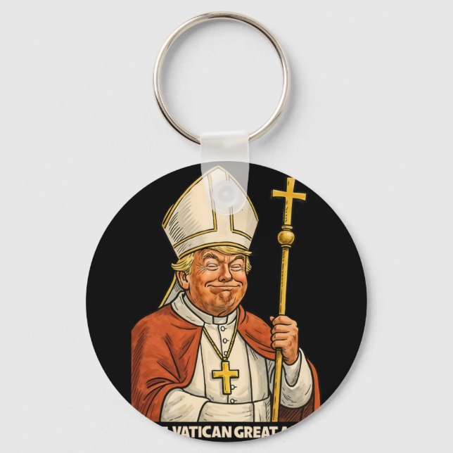 Porte-clés Trump papal Amusement Conception Avec Des Vestment (Recto)