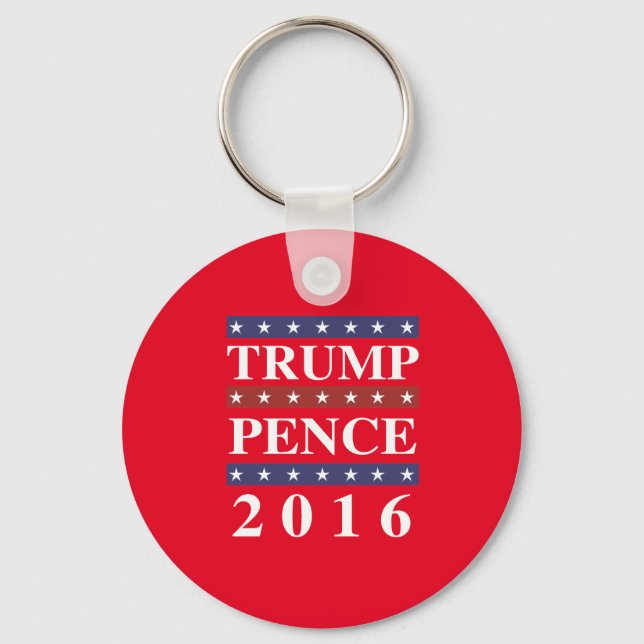 Porte-clés Trump Pence 2016 - Pour L'Amérique — - (Recto)