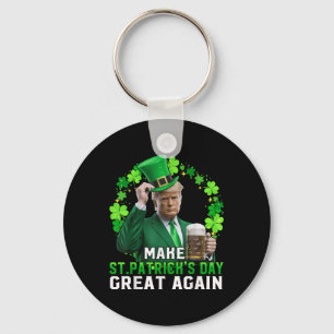 Porte-clés Trump redonne à Trump à l'Jour de la Saint Patrick