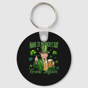 Porte-clés Trump rend la grandeur du Jour de la Saint Patrick