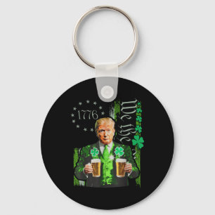 Porte-clés Trump rend la grandeur du Jour de la Saint Patrick