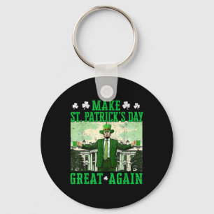 Porte-clés Trump rend le Jour de la Saint Patrick grand Shamr