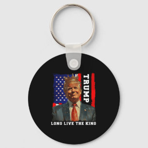 Porte-clés Trump roi président Vive le roi Trump