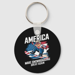 Porte-clés Trump Snowboard Usa - Redonner sa grandeur au snow