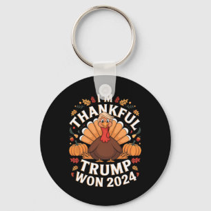 Porte-clés Trump Thanksgiving Je remercie Trump d'avoir gagné