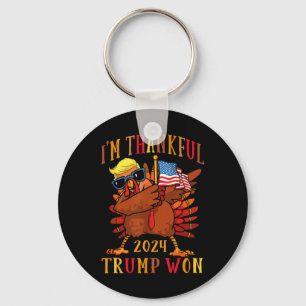 Porte-clés Trump Thanksgiving Je remercie Trump Won