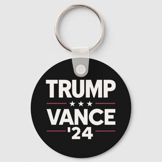Porte-clés Trump Vance 2024 Pour Président VP USA Election (Recto)