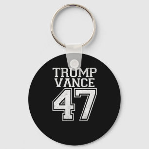 Porte-clés Trump Vance 47ème président Vintage numéro