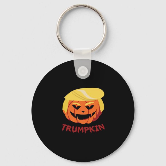 Porte-clés Trumpkin Effrayant Halloween cadeau classique (Recto)