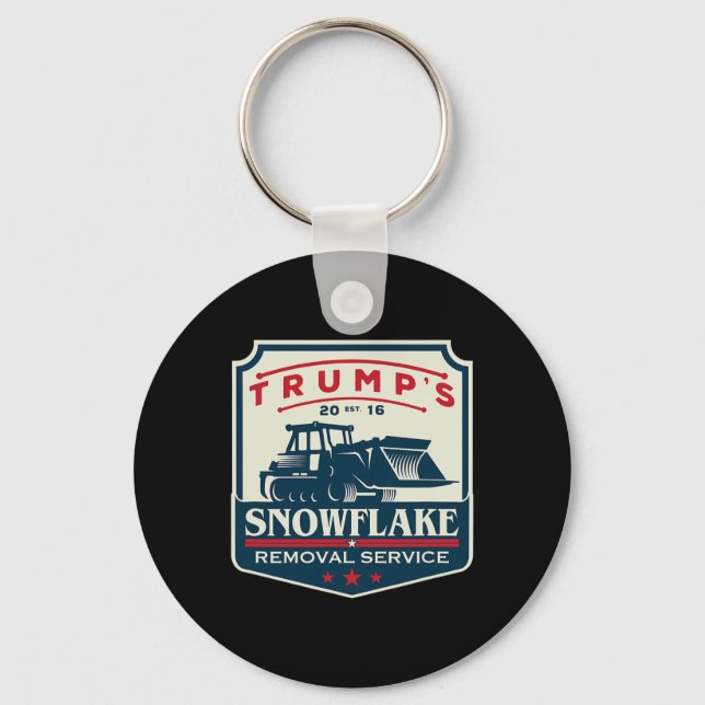 Porte-clés Trump's Snowflake Removal Service Funny Donald Tru (Recto)