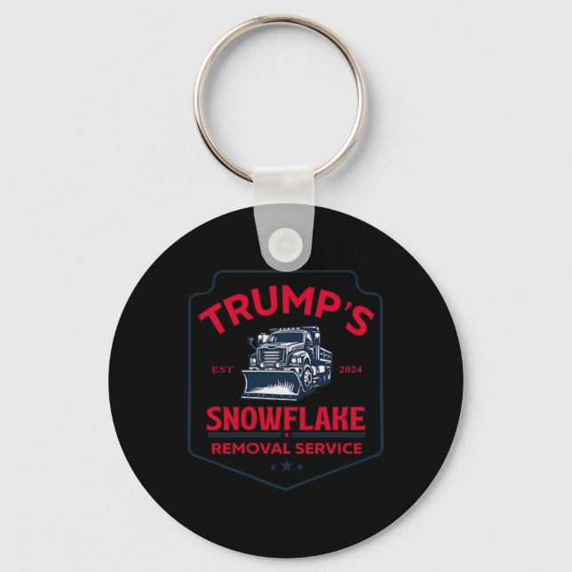 Porte-clés Trump's Snowflake Removal Service Funny Trump 2024 (Recto)