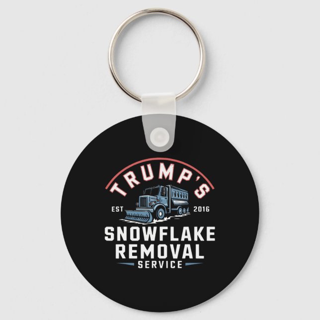 Porte-clés Trumps Snowflake Service de suppression Funny Trum (Recto)