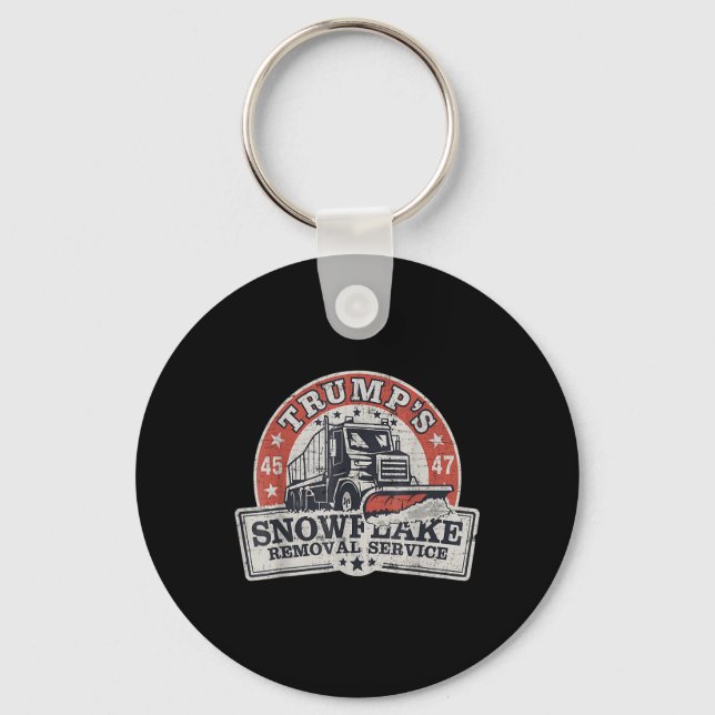 Porte-clés Trumps Snowflake Service d'enlèvement Funny Trump (Recto)