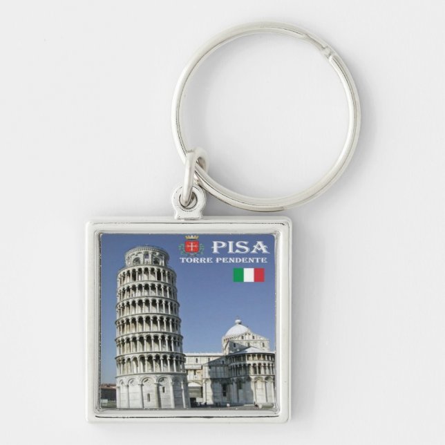 Porte-clés TSC096 TOUR D'APPROVISIONNEMENT de PISA, Toscane, (Devant)