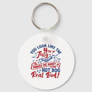 Porte-clés Tu As L'Air 4 juillet Me Fait Vouloir Un Chien Cha