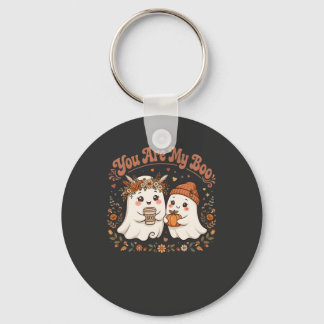 Porte-clés Tu Es Mon Boo Citrouille Café Couple Fantôme Migno