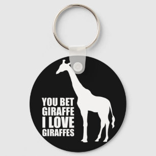 Porte-clés Tu paries Giraffe I Love Giraffes Porte - clé